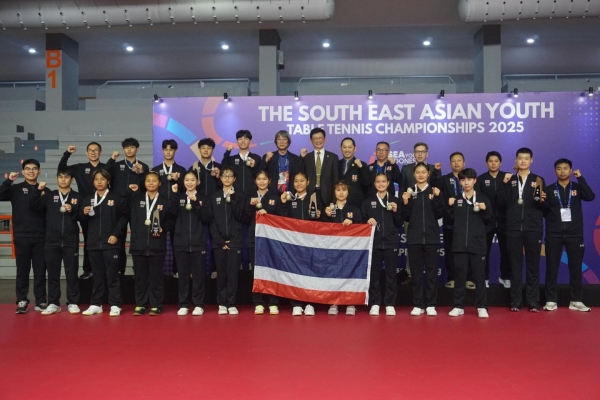 นักกีฬาเยาวชนเทเบิลเทนนิสทีมชาติไทยจากสโมสรกีฬาเซ็นทรัล คว้า 11 เหรียญในศึก SEA Youth Indonesia 2025